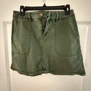 Vineyard Vines Olive Green Denim Skirt